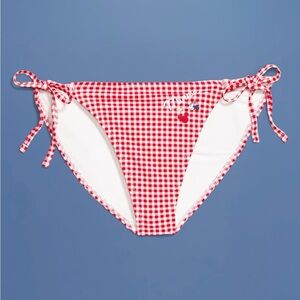 Old Navy x Disney - Minnie Mouse Red/White Gingham String Bikini Bottom (NWT) XL